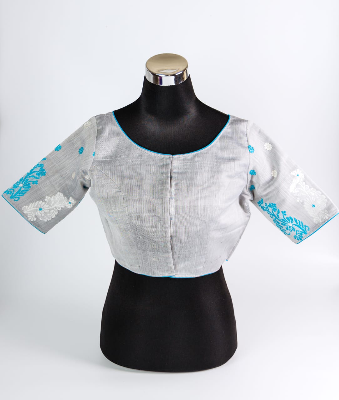 GOS BUTA MOTIFED BOAT NECK BLOUSE